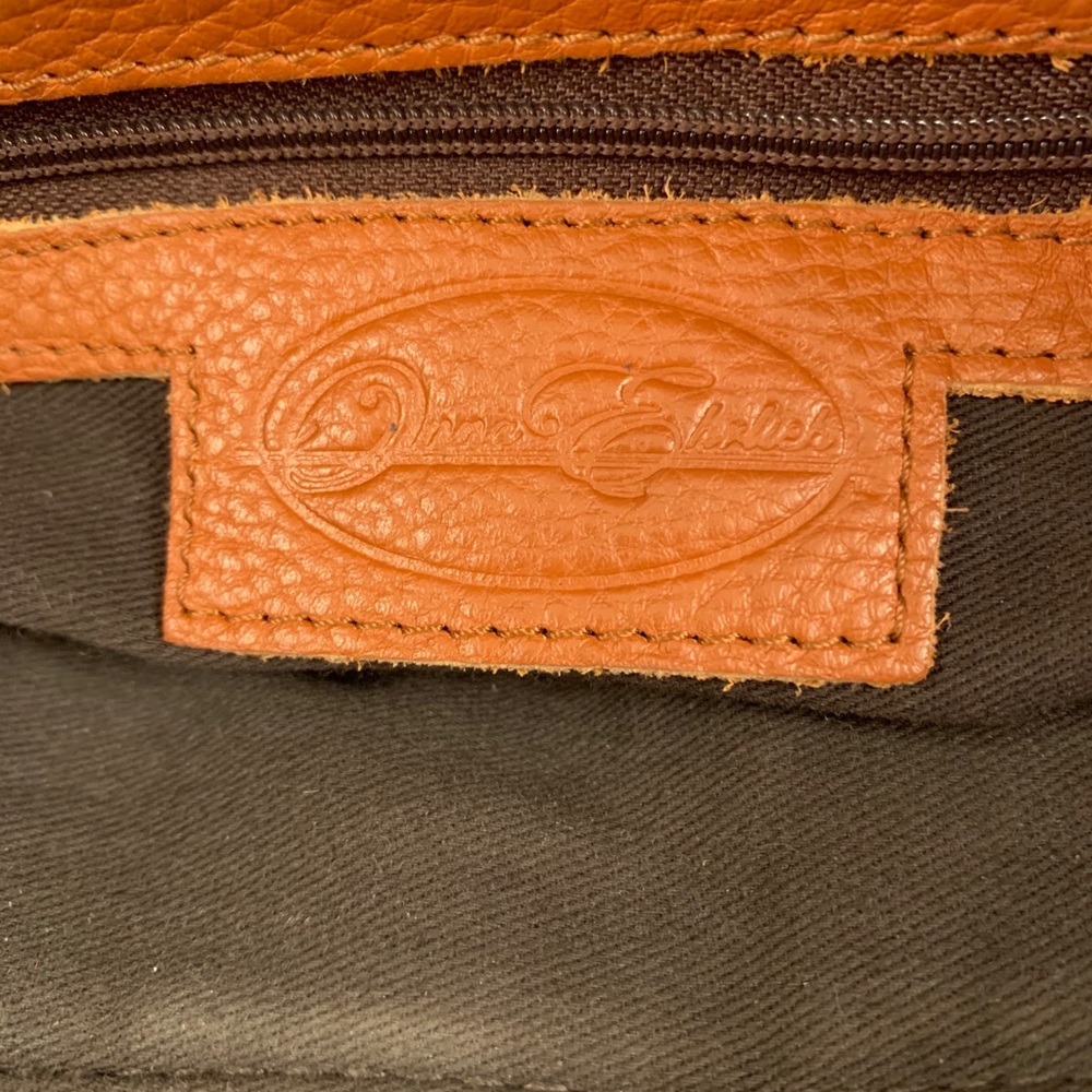 Onna Erhlich cognac leather handbag. Gold hardware - Picture 4 of 5